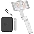 Zhiyun Smooth-X Combo 2 Axis Foldable Handheld Gimbal Stabilizer, Extendable Selfie Stick, Face/Object Tracking, Bluetooth Remote, Gesture & Zoom – White, (SM108)