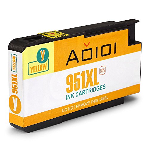 Aoioi Kompatibel Tintenpatronen Ersatz für HP 950XL 951XL Multipack Druckerpatronen 5er-Pack Hoher Reichweite Kompatibel mit HP Officejet Pro 8620 8610 8600 Plus 276dw 8100 8615 251dw 8625 8660 8640 8630 Patronen(2 Schwarz, Blau, Rot und Gelb) - 6