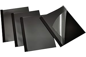 ‎RAYSON RAYSON Thermobindemappen, 100 Blatt, 12 mm, A4, Schwarz, Packung mit 25 Stück