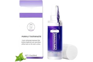 OIXYAZ Blanqueador Dental V34,Pasta Blanqueadora Dientes,Blanqueamiento Dental Pasta de Dientes Morada,Rápida Blanquear, Corrector de Color,Adecuado Tanto para Hombres Como para Mujeres,A
