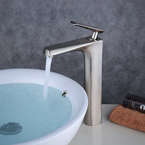 Beelee BL6780NH Wasserhahn Bad Weiß Waschbecken Mischbatterie für Badezimmer