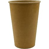 Afra Tedarik 16 Oz Karton Bardak Latte Kahve Kağıt Bardak 480 ml (Kapaksız 50 Adet)