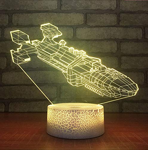 Preisvergleich Produktbild Neuheit Elektronik Usb Kleine Nachtlicht Acryl Multifunktions-Nachttischlampe Dekorative Crack Usb1 Led Night 3d Leuchten