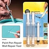 Fácil de usar: la punta precisa del pincel y el control de pintura activado por torsión garantiza una pintura detallada y no contaminante en cualquier superficie.