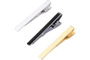 JAWSEU Pasador de Corbata, Alfiler De Corbata Hombre, para Hombre Corbata de tamaño Normal, para Clips de Negocios de Boda Clip de Corbata Estrecho