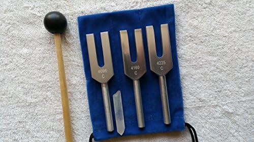 MINGCI Angel Aluminum Alloy Tuning Forks for Healing --4096 Hz, 4160 Hz and 4225 Hz