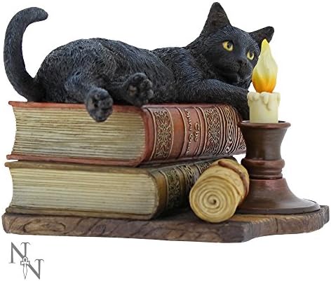 Lisa parker - Cat Figurine - Witching Hour - Black Cat & Candle