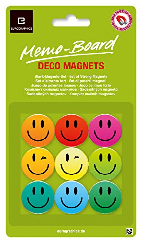 Eurographics MB-MAG1036 Memo Board Smiley Magnets - 3