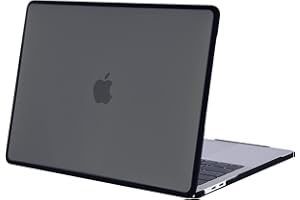 BlueSwan Funda Compatible para Macbook Air 13 Pulgadas Retina M1 A2337 A2179 A1932, Lanzado en 2021 2020-2018, Marco de TPU a Prueba de Golpes + Carcasa Mate Antihuellas - Negro