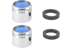 QILUCKY M18/M18,5/M20/M22/M24/M28 Dysza mieszająca, perlator powietrza, 2-częściowy zestaw kranu Bubbler, wkład mieszający sitko do armatury, chromowany comb - gwint zewnętrzny (M22)