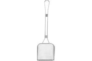 BESTonZON Pelle à Résidus D'huile À Mailles Fines Spatule à Écumoire Passoire En Maille Cuillère Passoire Alimentaire De Friteuse Passoire Louche Spatule à Frire Acier Inoxydable 304 Graisse