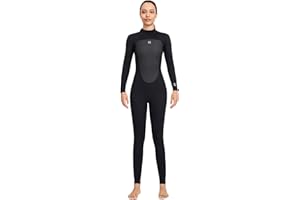 SK Studio Men Women Wetsuit 3mm Neoprene Ultra Stretch Back Zip Full Body Diving Suit for Snorkeling Scuba Swimming, Surfing