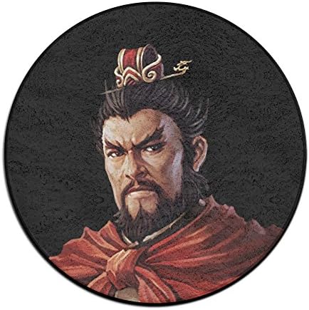 ZARRHOUSE Art Design Doormats The Three Kindoms Caocao Cool Outdoor Mats Indoor Door Mats Non-slip Doormat Coral Fleece Indoor Outdoor Kitchen Floor Mat Funny Flannel Carpet 15.7" X 20.3"