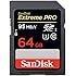 SanDisk Extreme Pro SDXC 64GB Class 10 Speicherkarte (bis zu 95MB/s lesen) [Amazon Frustfreie Verpackung]