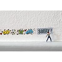 Fotokunst als Postkarte - Graffiti Sorry