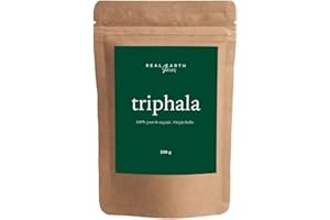 Triphala en poudre 250g - Real Earth Stories - Amlaki + Bibitaki + Haritaki - 100% naturel et biologique