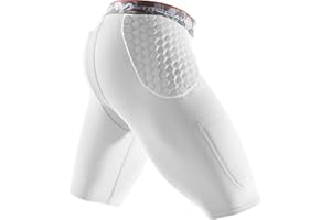 ‎MCDAVID McDavid Basketball-Kompressions-Shorts, gepolstert, 3 HEX-Pads, Hüft- und Steißbein-Schutz, Körbchentasche