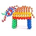 KF650 DIY Interlocking Toys Snowflakes Gear Connector Building Puzzle Play Set - Great for 3 years old Baby Toddlers kids - Preschool Educational Learning Engineering Game (Package in Bag 120Pcs)