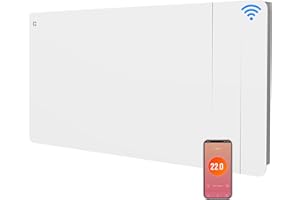 CIARRA Radiateur Inertie Céramique 2000W -WiFi -Film Chauffant - Chauffage Ultra-Rapide pour Grands Espaces (15-30 m²)- CBHTD20A-W