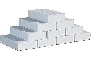 MIEGUIWOR 10 Borrador Magico Poder de Limpieza 2X Más Fuerte,Esponja Magica Añadir Agua Puede Eliminar La Suciedad,Borrador Mágico para Superficies Domésticas,Cocinas,Baños,Paredes y Zapatos