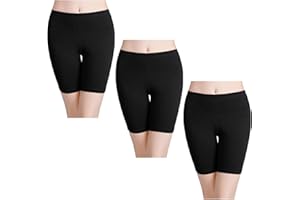 wirarpa Ladies Safety Boxer Shorts Cotton Anti Chafing Long Leg Knickers Underwear Women's Boy Shorts Leggings for Under Dresses Multipack