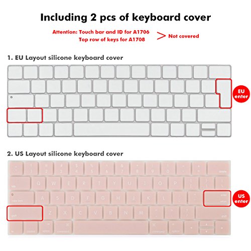 Macbook Pro 13 H  lle 2016 TECOOL  Ultra Slim Serie Plastik Hartschale Schutzh  lle Snap Case und Silicon Tastatur Abdeckung f  r Apple MacBook Pro 13