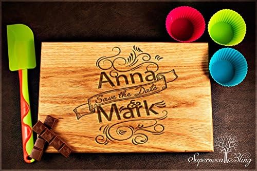 Save the Date - Personalised|Wooden|Chopping|Cutting|Board|Engraved|Wedding|love|gift|present|xmas|unique|name|wood|kiss|friend|bridesmaid|bride|groom|valentine|occasion|Laser|family|logo|