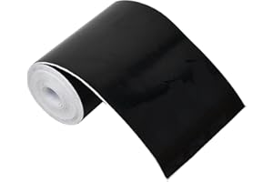 Joyan Covering Automobile, Covering Vinyle Noir Brillant, Film Automobile Autocollant en Vinyle, Film de Protection de la Peinture pour Voiture/VéLo/Moto (10cm*7m)