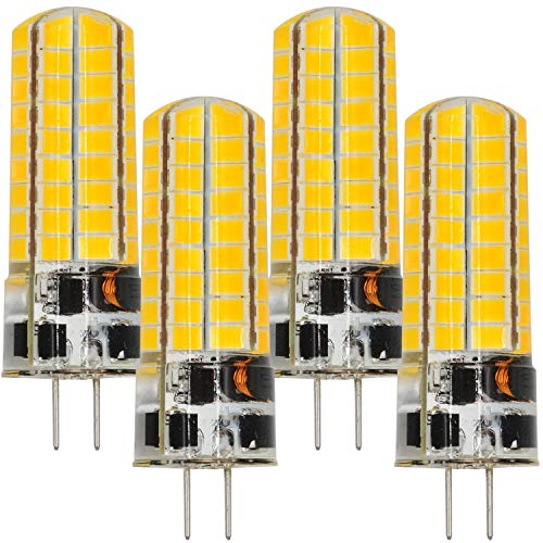 MENGS® 6 pezzi G4 6W Lampadine a LED AC/DC 12V Bianco caldo 3000K Con materiale in silicone