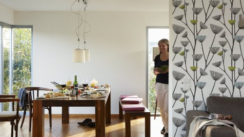 Schöner Wohnen Vliestapete Green Experience Tapete Unitapete 10,05 m x 0,53 m weiß Made in Germany 227713 2277-13 - 4