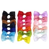 Runrain 20 Lazos de grogrén para el Pelo de bebé niña Clip de cocodrilo