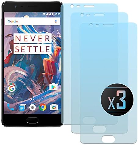NEVEQ 3 x OnePlus 3/3T Full Screen Screen Protector, Premium Tempered Glass Screen Protector for OnePlus 3 (3T, Full Screen) (5.5 in) Display.