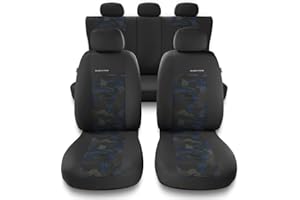 Mossa Housses de siège adaptées pour Dacia Duster I, II (2010-2019) - Housse Siege Voiture universelles - Couverture Siege - Une-BL