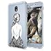 Produktbild NALIA Handyhülle kompatibel mit Samsung Galaxy J3 2017 (EU-Modell), Motiv Design Schutzhülle Slim Silikon Case, Handy-Tasche Hülle Smart-Phone Etui Muster Back-Cover Dünn, Designs:Bird Princess