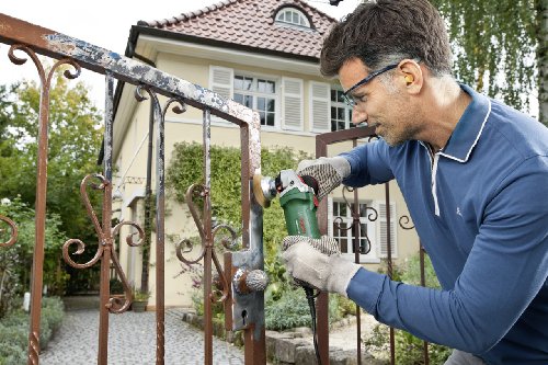 Bosch DIY Winkelschleifer PWS 850-125, Anti Vibrationshandgriff, Schutzhaube, Koffer (850 W, Leerlaufdrehzahl 12.000 min-1, Schleifscheiben-Ø 125 mm) - 3