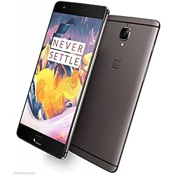 OnePlus 3T A3003 - Smartphone de 5.5" (Qualcomm Snapdragon 821 64 bit Kryo Quad Core 2x2.35GHz + 2x1.6GHz CPU, 6 GB de RAM, Memoria Interna de 128 GB, Android 6.0), Color Gris (Gunmetal)