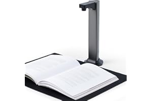 Gtremulent A3 Scanner Dokumentenscanner USB: 13MP Buchscanner mit OCR TTS Visualizer 3-Stufige LED Beleuchtung Tragbarer Dokumentenkamera für Büro/Schule/Zuhause/Lehrer/Bibliothek/Archivierung