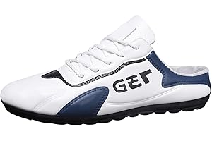 VBEDKDEB Chaussures de sport pour homme - Chaussures de trekking Lazy Man Half Slipperboard - Chaussures blanches pour homme