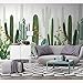 Produktbild Wmbz Tropische Pflanzen Wand Papier Aufkleber Grün Kaktus Fototapete Wandbild 3D Wohnzimmer Schlafzimmer Vinyl/Wandbild-280X200Cm