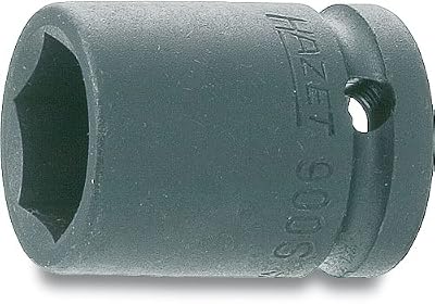 Hazet 900S-21 Douille à chocs/carré creux 12,5 mm/profil traction à 6 pans extérieurs Taille 21 longueur 40 mm