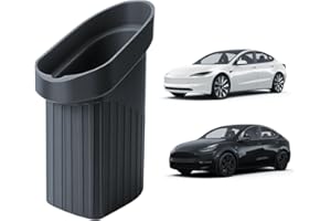 SKTU 1 pattumiera per Tesla Model Y Juniper, contenitore in silicone per Tesla 3 Highland 2020-2025, Trash Can per Door Slot Storage, Waste Bin per Tesla Juniper Highland Accessories