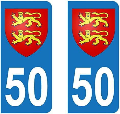 Pair Car Sticker 50 – Crest of Normandy
