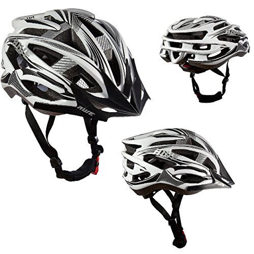 AWE® AeroStealth™ Kohlenstoff In-Mould-Fahrrad Helm schwarz/weiss 58-61cm