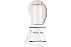 Nicedeco Professionale Base Rubber Gel Semipermanente Nude Smalto per Unghie Rinforzante Gel UV/LED Soak Off - (R13)15ML