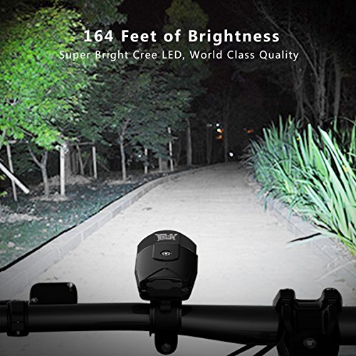 WONTECHMI Fahrradlicht Set, LED Fahrradlicht für Vorne und Hinten, per USB Wiederaufladbare Sehr Helle Fahrradbeleuchtung, Fahrrad Scheinwerfer, IP65 Wasserdicht, mit Freiem Rücklicht und Helmhalterung - 7
