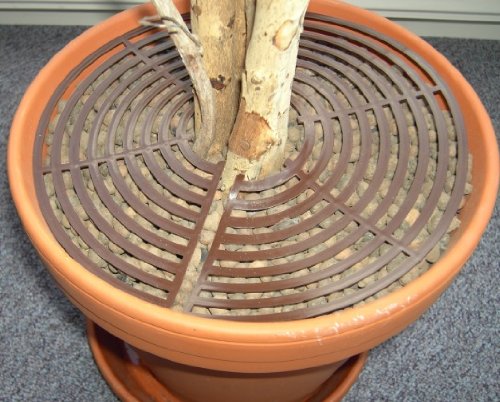 Safetots Plant Pot Soil Guard Brown