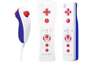 QUMOX Motion Plus Controller Remote + Nunchuk per Nintendo Wii Toad Ver.