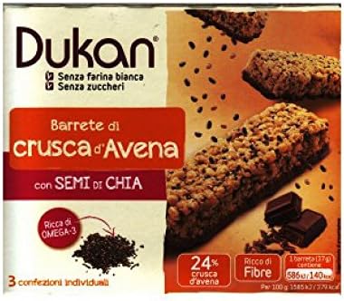 Dukan Oat Bars At Bran D'Ai Chia Seeds 3 Pieces
