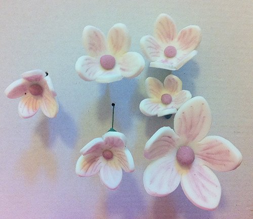 4 tlg. Ausstecher Set Blumen TORTENDEKO Marzipan Blumenausstecher Fondant Modellierwerkzeug SC16 - 2