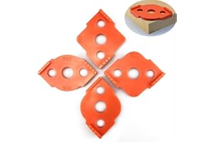 LIZATY Modelli di Router Jig Radius, 4Pcs Angoli del Raggio In Lega di Alluminio, Sagoma per Angoli Arrotondati, Arrotonda Angoli Bit R5 R10 R15 R20 R25 R30 R35 R40